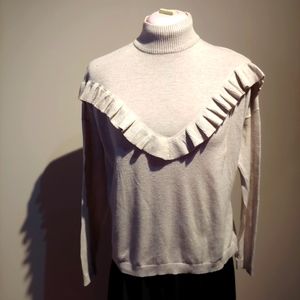 ONLY Mock-neck Sweater with Ruffle Detail